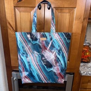 Consuela Blue and Pink Swirl Tote